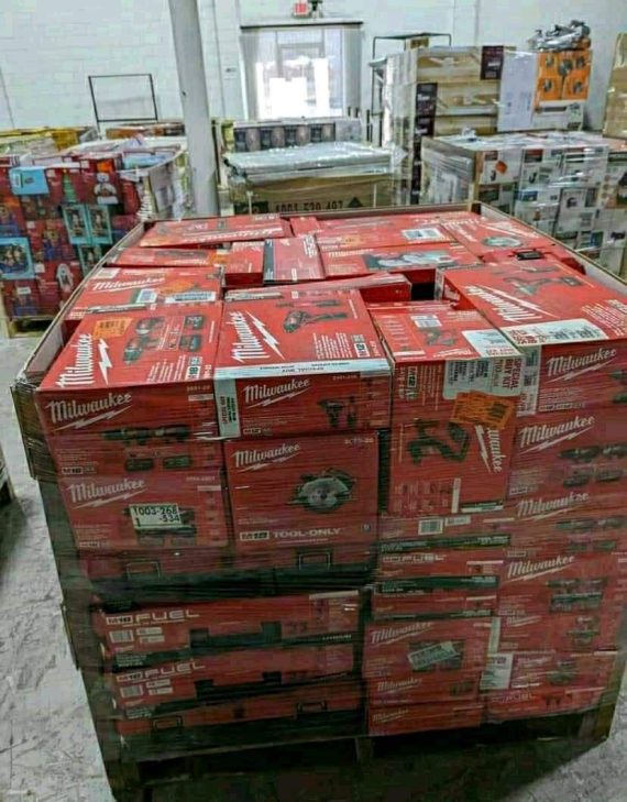 milwaukee tools return pallets for sale