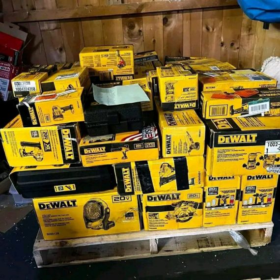 pallet of milwaukee tools